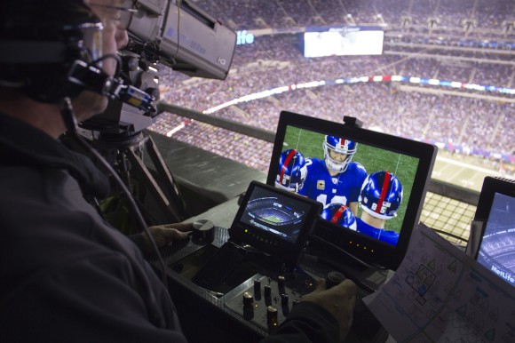 Skycam Camera Operator at Giants Game.